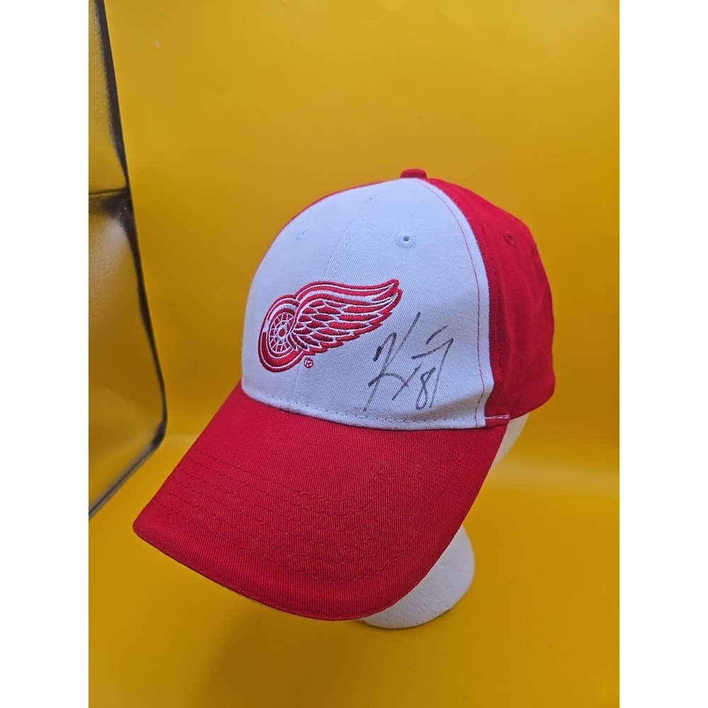Kirk Maltby Signed Detroit Red Wings Hat Autographed 18